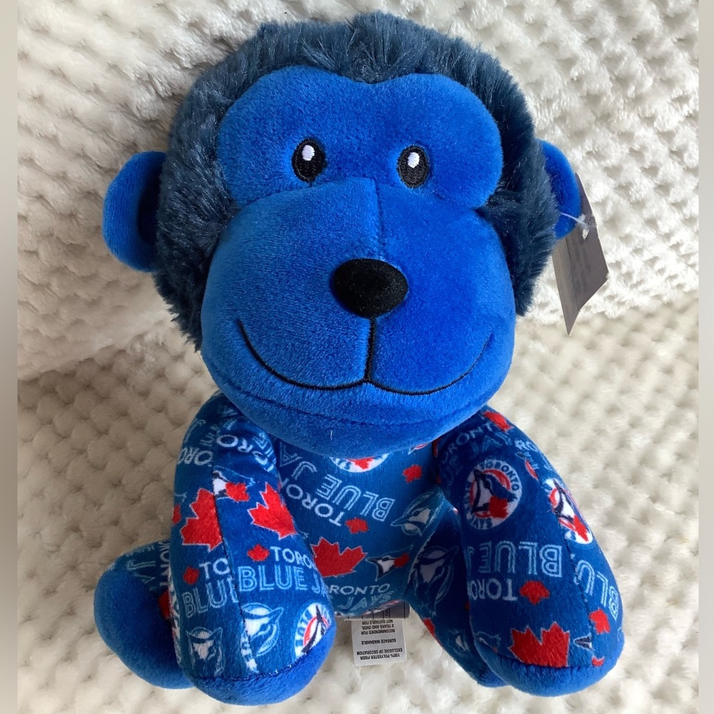 Toronto Blue Jays MLB Forever Collectible Plush Logo Print Monkey Stuffed Animal